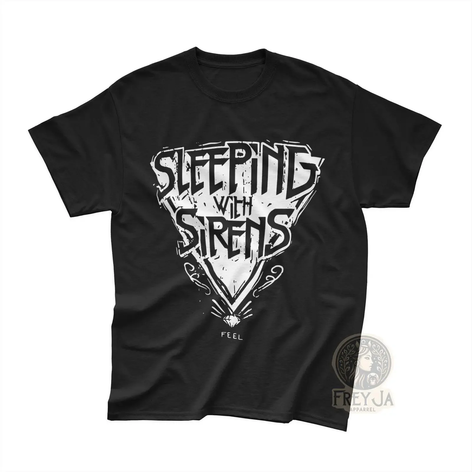 Sleeping With Sirens T Shirt Rock Band Music Concert Merch Fan  vintage Washed Comfortable designer clothes Versatile Slightly