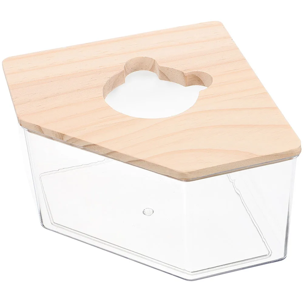 

Small Hamster Bathroom Acrylic Sand Bath Box Break Resistant Sand Bath Container for Hamsters Gerbils Chinchillas Guinea Pigs