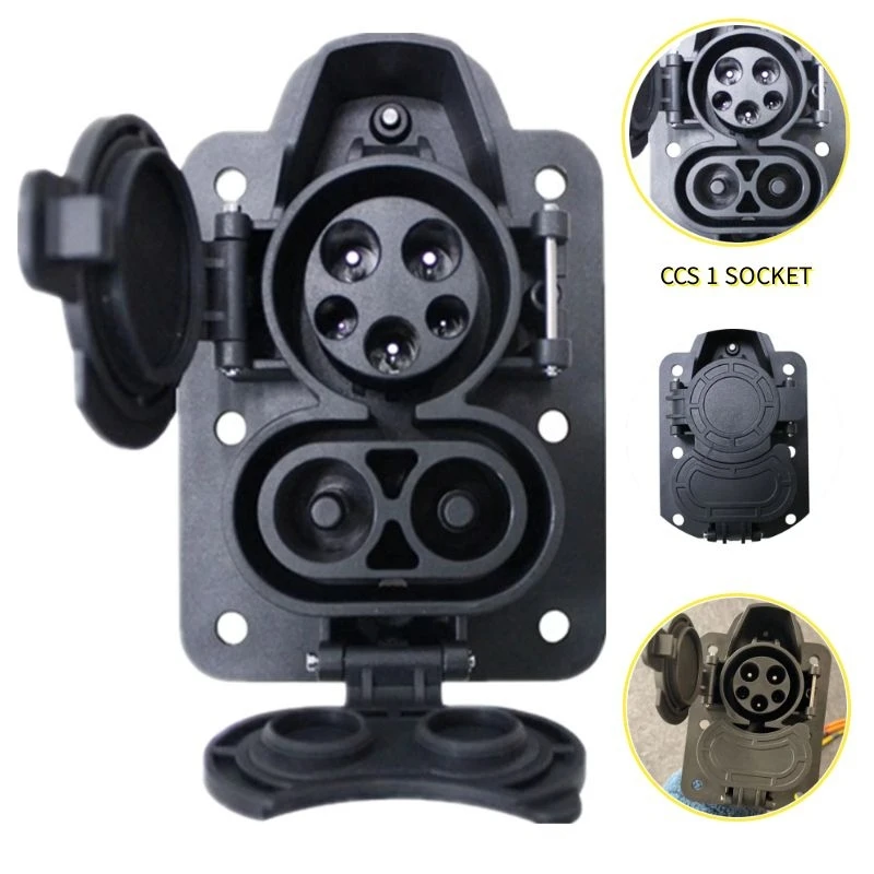 

COMBO 1 CCS 1 Type 1 SOCKET for Electric car accessories COMBO 1 CCS 1 SAE J1772 EV Charger Connector CCS 1 socket 200A EVSE