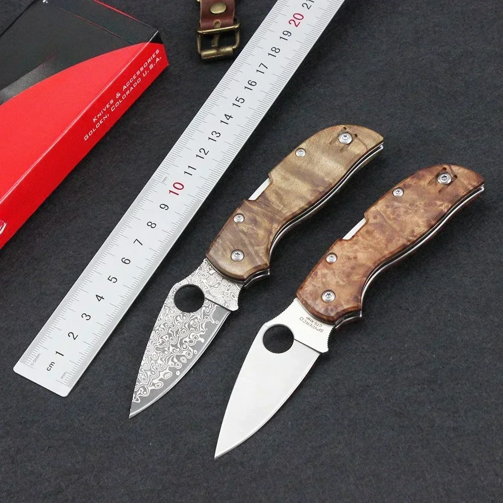 C152 Thickened Blade Folding Knife Outdoor Camping Knife for Handcraft Household Exquisite Fruit Knife