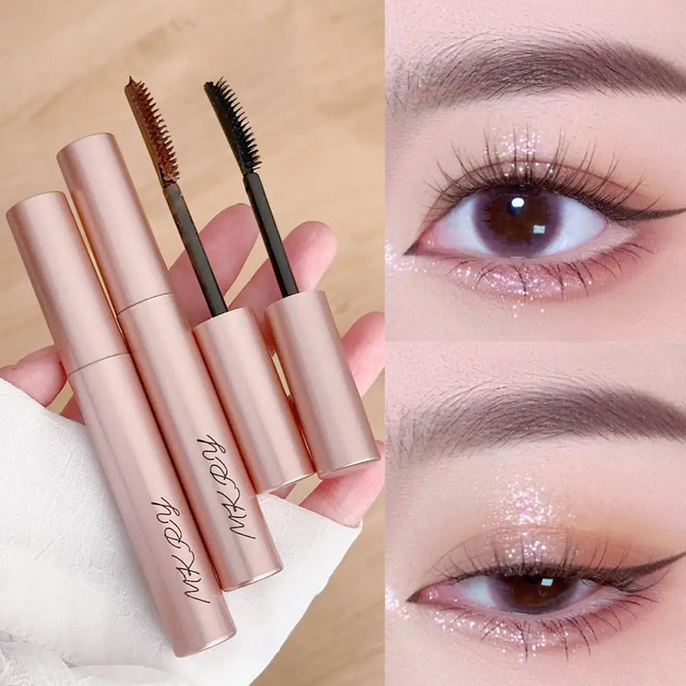 Mascara Waterproof  Black Lash Eyelash Extension Eye Lashes Brush Beauty Makeup Long-wearing Gold Long Curling Eyelash