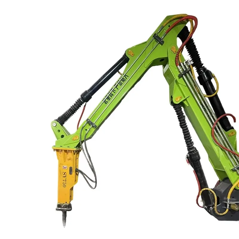 Customized Demolition Arm Breaker Arm Rockbreaker Hammer Crusher Fiber Optic Remote Operation System Hydraulic Rotating Hammer B