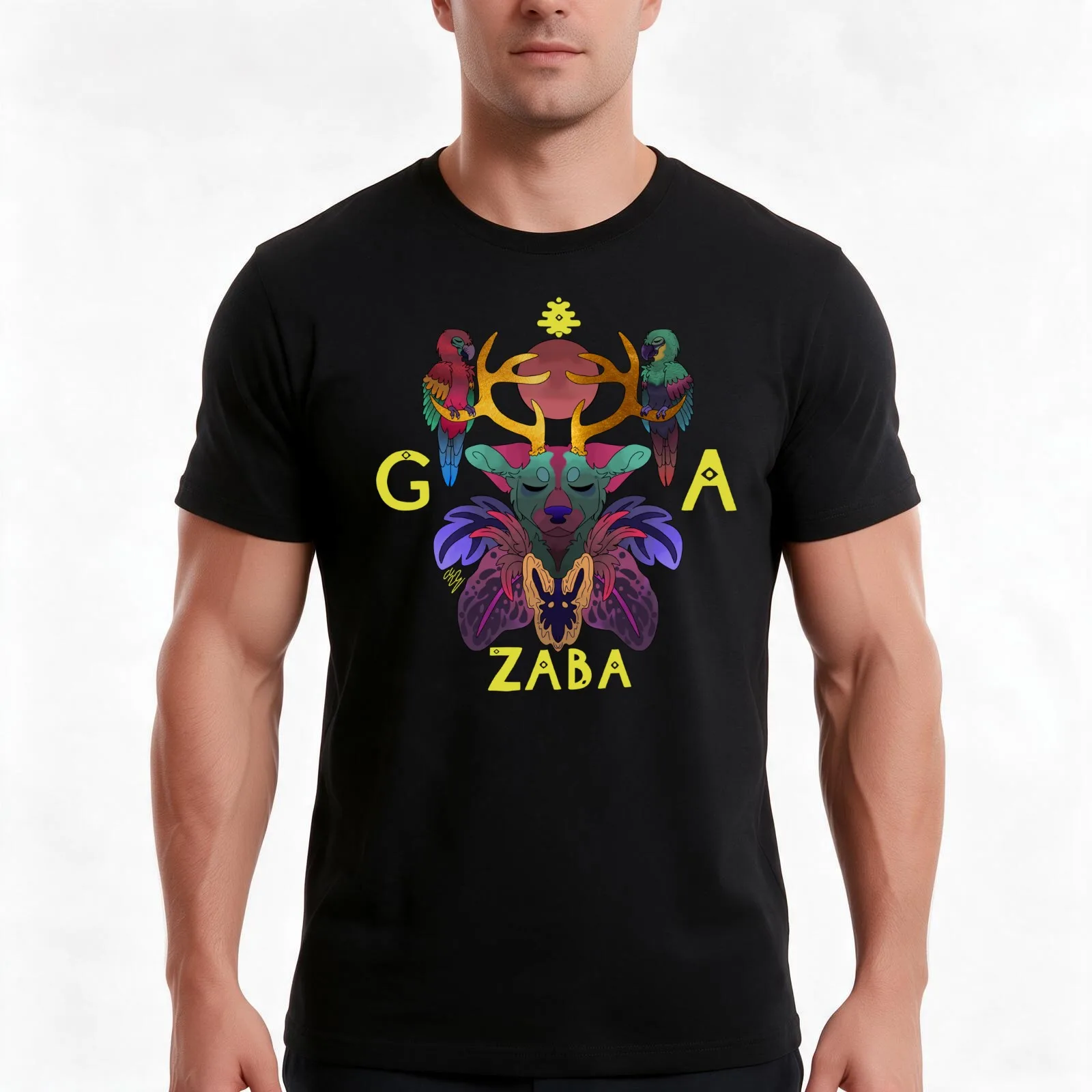 Glass Animals Zaba Cover Interpretation T-Shirt Summer Casual Cotton Tee Oversized Streetwear Tops Vintage Graphic Print