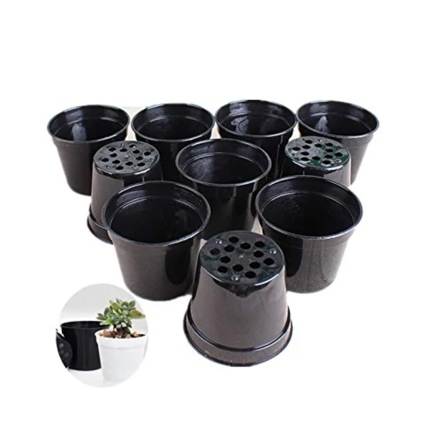 

Round Succulents Plant Pots Drainage Hole Set of 40 Mini Plant Pots 2.5 Wx2.25 H Perfect for Plant Seeds Seedling Nursery Trans