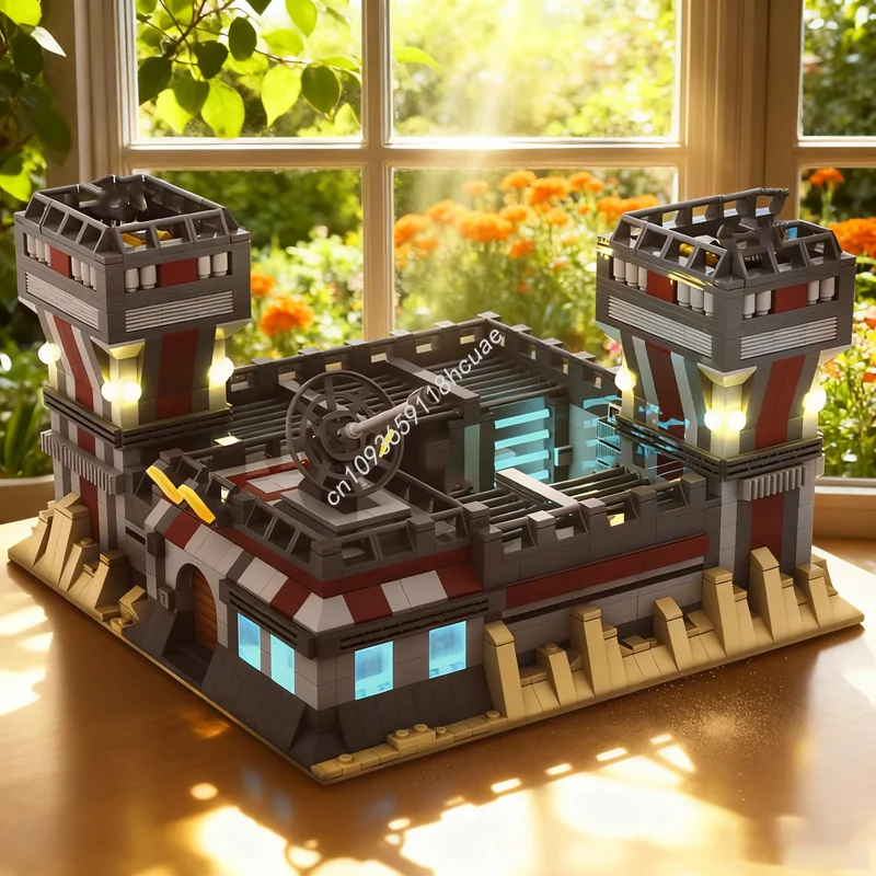 

1639 шт. MOC SW Clone Base Тюремная звезда Боевая модель Строительные блоки Рождественский подарок Сборная игрушка DIY творческая идея Кирпич День рождения