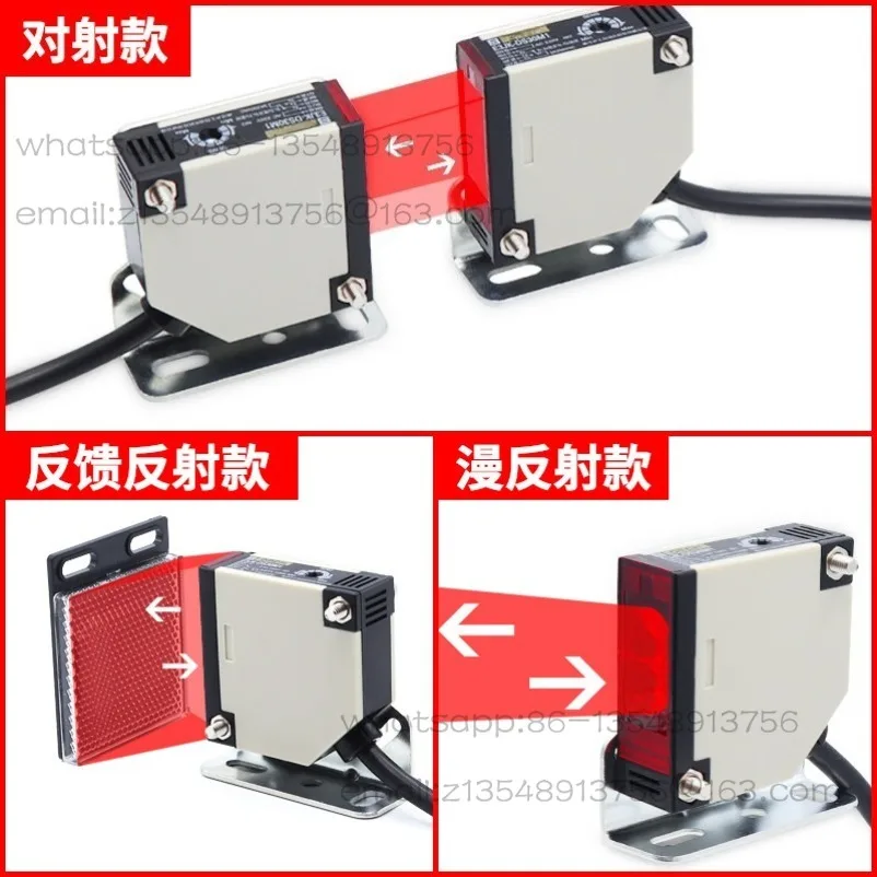 Diffuse Reflection E3JK-DS30M1/DS30M2/R4M1/5DM1 Photoelectric Switch Long-range Infrared Sensing