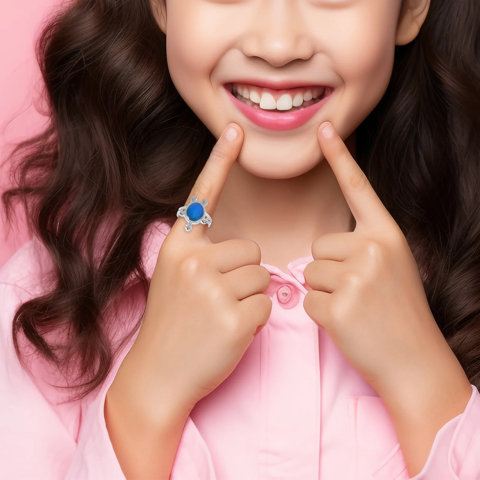 

4Pcs Color Changing Mood Ring Turtle Shape Emotion Ring Temperature Sensitive Jewelry Unisex for Men Women Kids