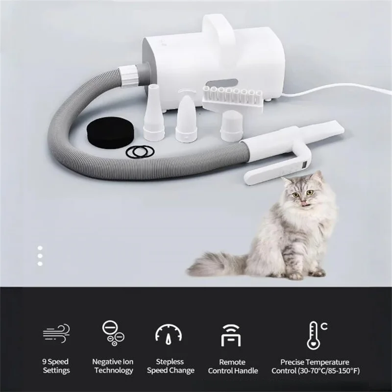 Salon Dog Grooming Blower Pet Dryer Puppy Air Drying High Velocity Electric with Handle Control Canine Beauty Clean Commercial