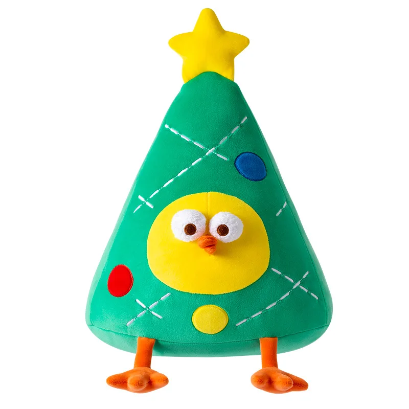 Cute xmas Gingerbread Man dundun Chicken Plush Baby Appease Doll Biscuits Man Pillow Cushion xmas Tree Toy Snowhouse Plush Gift