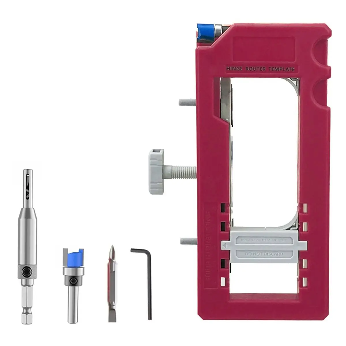 DT35BG Door Hinge Jig for Easy Door Hinge Installation Mortiser for 1/4inch to 5/8inch Thickness, Square or Radius Door Hinge