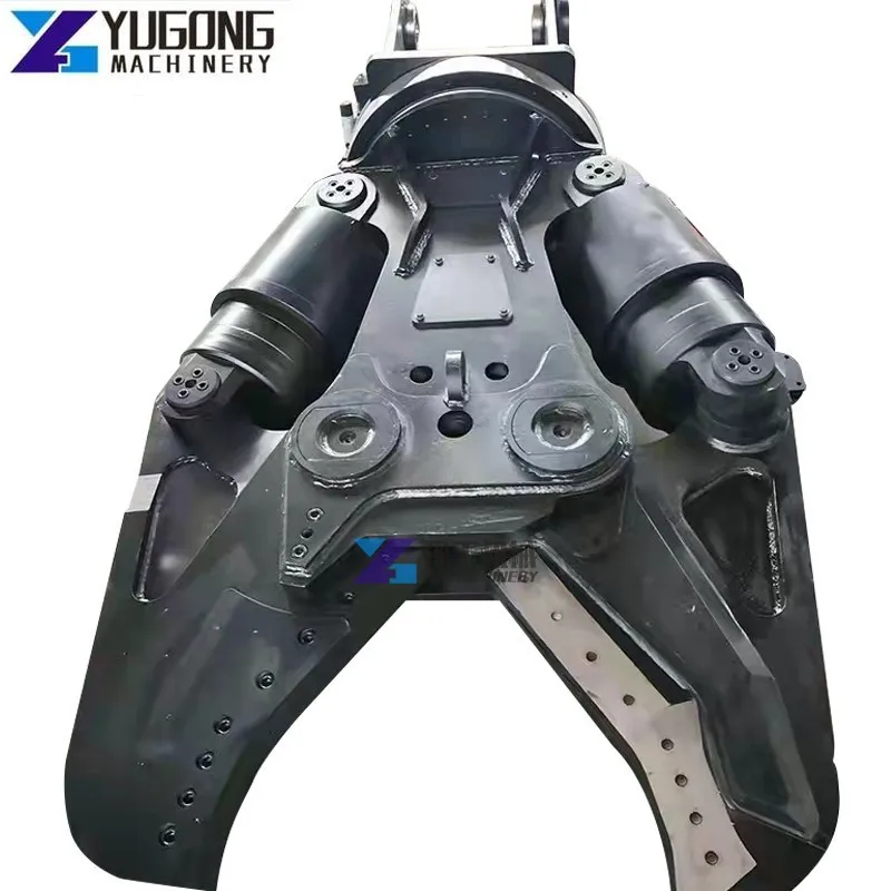 Attachment Car Dismantling Hydraulic Rotating Demolition Shear Scissors Have Alloy Blades for Cutting Scrap