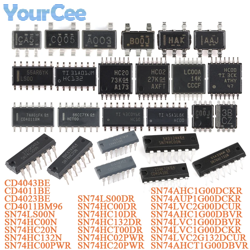 100pcs/10pcs SN74LVC1G00DBVR SN74LVC1G00DBV SN74 SOT-23-5 C005 Single 2-input Positive NAND Gate Chip Logic SN74AHC1G00DBVR A003