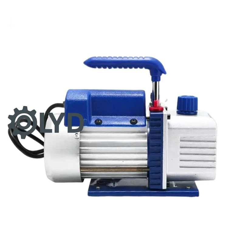 Single Stage 1L 3CFM Rotary Vane Vacuum Pump AC Refrigerator Car Refrigerant Evacuation Pump Anti Backflow Strong Suction
