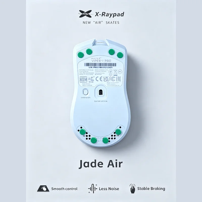 Esports Gaming Mouse Pad - X-raypad Jade Air Mouse Voetjes Stil