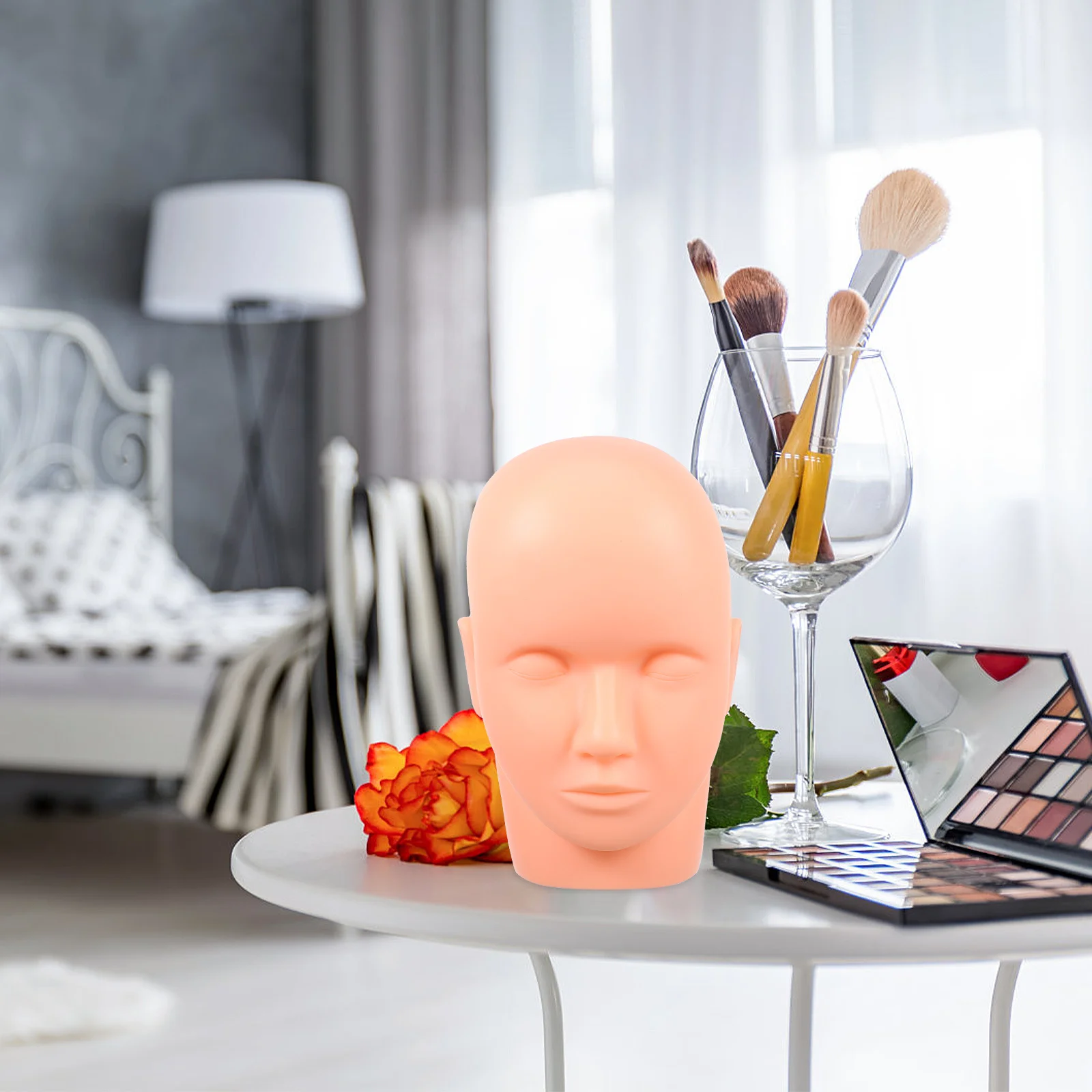 ชุดอุปกรณ์ต่อขนตา 1 ชุด พร้อมหัวซิลิโคนสำหรับฝึกแต่งหน้า นวดหน้า ขนตาปลอม แหนบ รวมอุปกรณ์เสริมความงาม