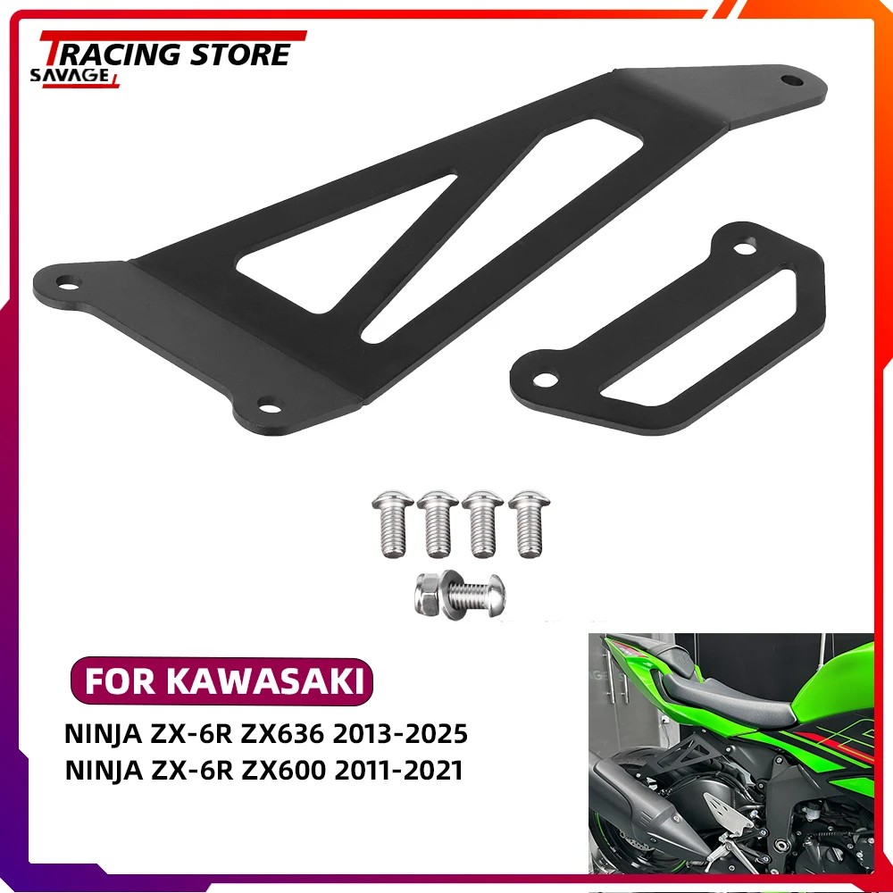 

Steel Foot Rest Blanking Plates Guard For Kawasaki Ninja ZX-6R ZX636 ZX600 FootRest Exhaust Hanger Bracket Motorycle Accessories