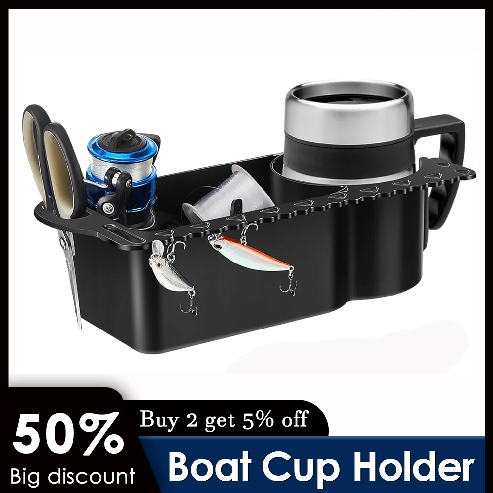 Boat Water Bottle Holder Bottle Organizer Boat Cup Holder With Rubber Tab Marine Tools Storage Tray Large Capacity Cup Holder