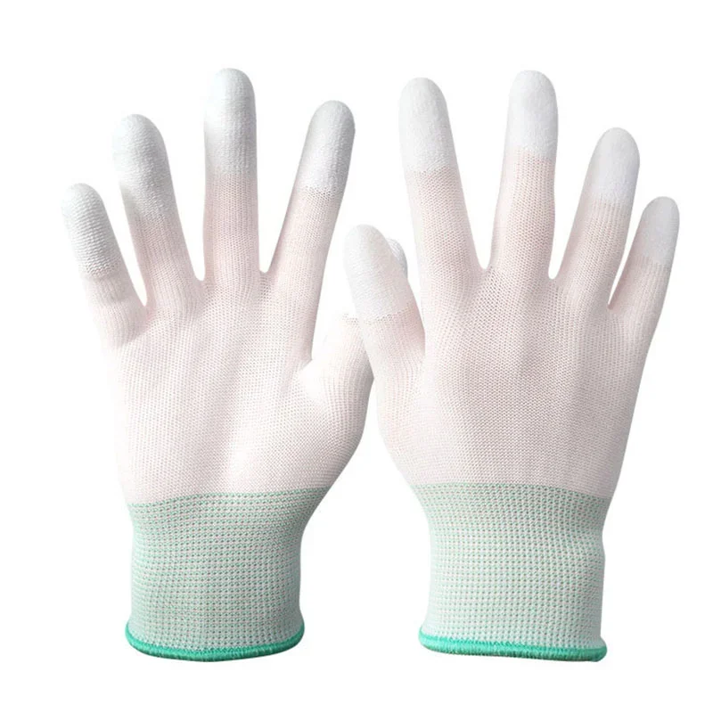 

1 Pair Antistatic Gloves Anti Static ESD Electronic Working Gloves Pu Finger Coated Finger PC Antiskid for Finger Protection