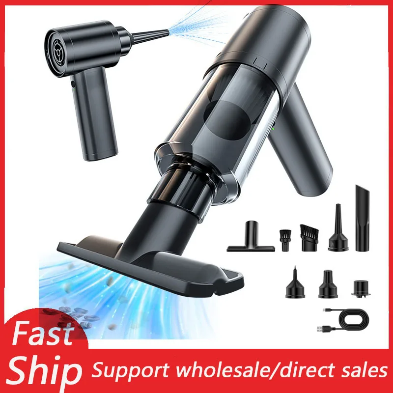 

Portable Wireless Car Vacuum Cleaner Cleaning Appliance Mini High Power Vacuum Cleaner Blower Household USB Charging