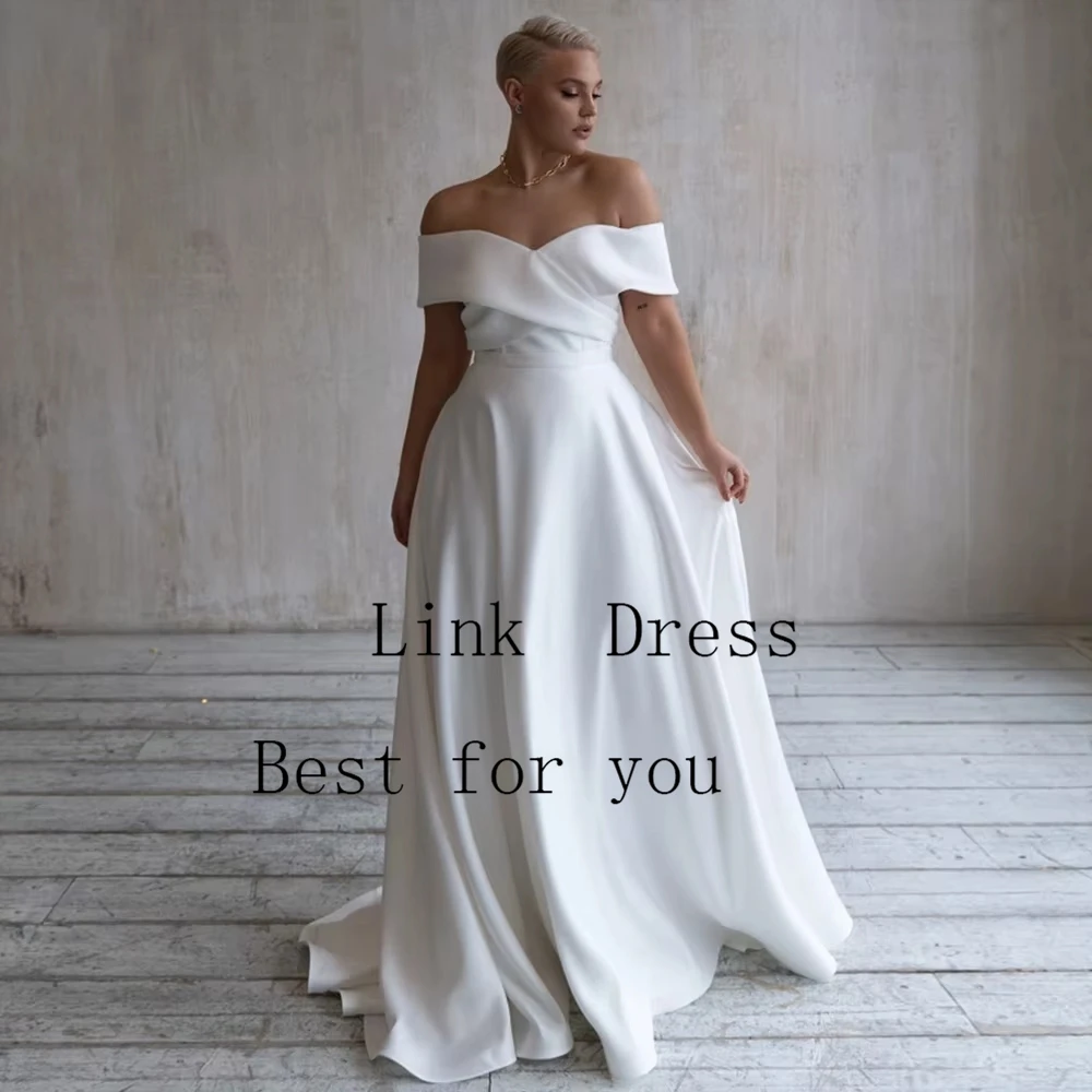 Simple Strapless Wedding Dresses for Ladies Elegant Satin Bridal Gowns Exquisite Sleeveless Vestidos De Novia New 2026 Summer