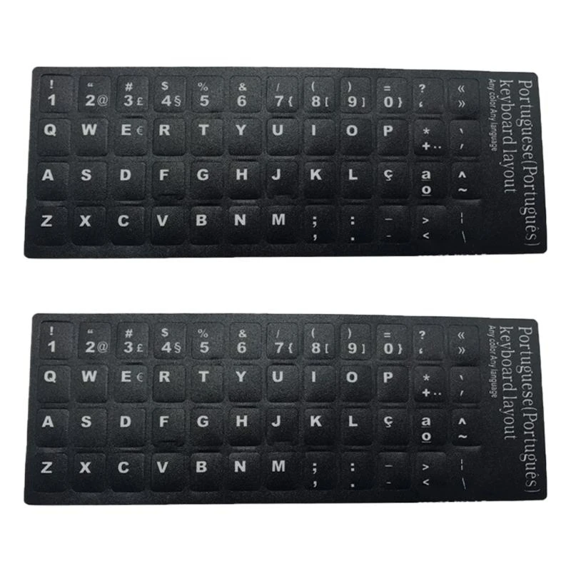 2pcs португальские наклейки на пикеры для клавиш