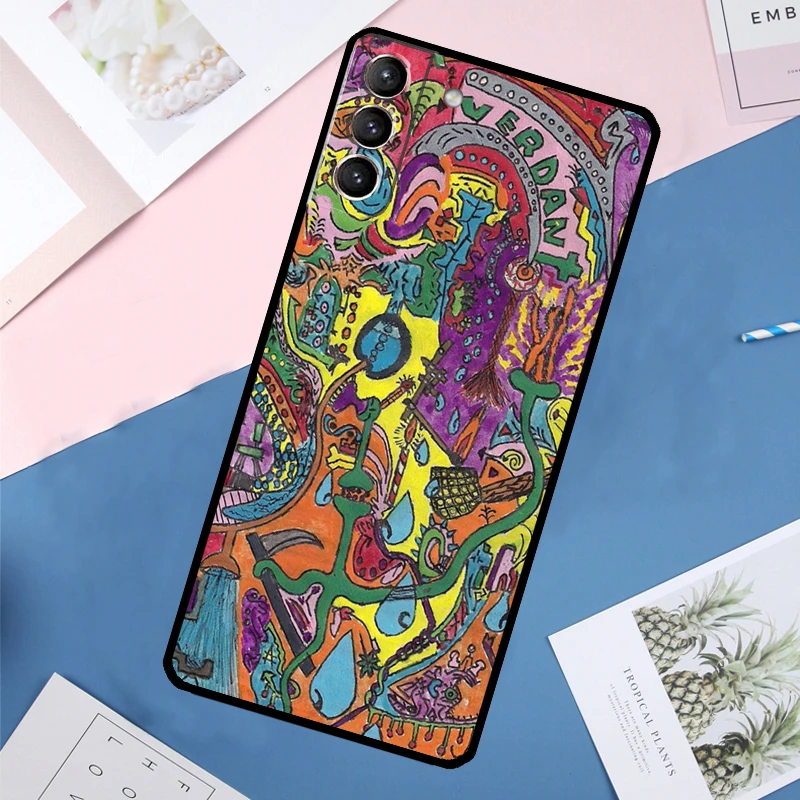 Indie Hippie Art Case For Samsung Galaxy S23 S22 S24 Ultra Note 20 S20 S21 FE S9 S10 Note 10 Plus Back Cover