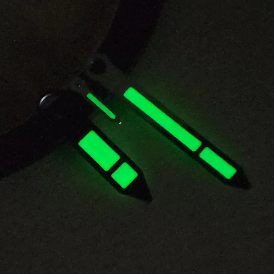Manual Movement High Foot Watch Hands Silver Edge Green Luminous Pointer Suitable For 6497 6498 ST3600 Movement