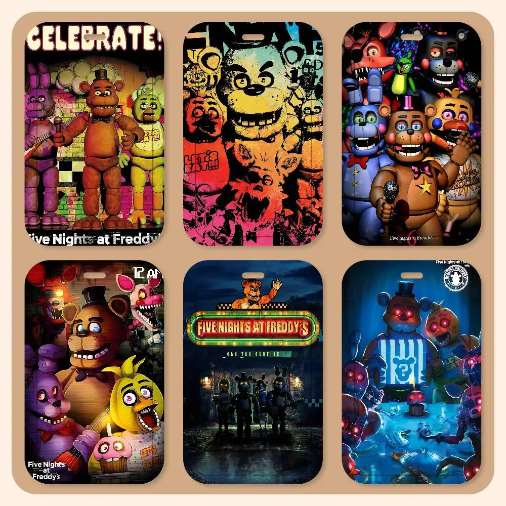 

Fnaf Five-nights-At-Freddys Lanyard Card Holders Student ID Card Holders Neckband Card Holders