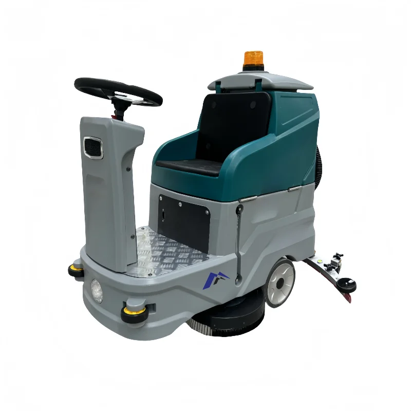 Commercial Electric Ride-On Floor Scrubber Battery Operated Electric Floor Washing and Sweeping Machine