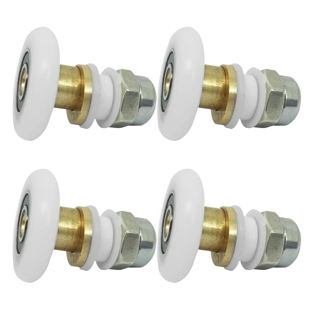 

4Pcs Shower Door Runners Replacement Sturdy Sliding Door Rollers Smooth Glide Compact Design for Easy Installation