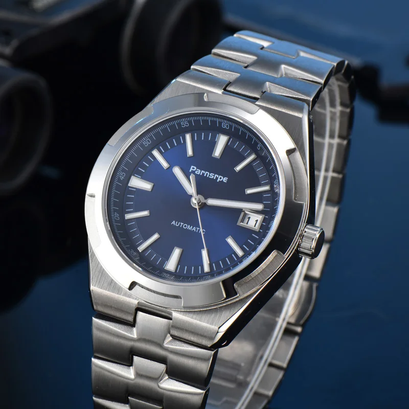 PARNSRPE 40MM NH35 20bar Men\'s automatic diving watch Crown sapphire crystal Luminous pointer