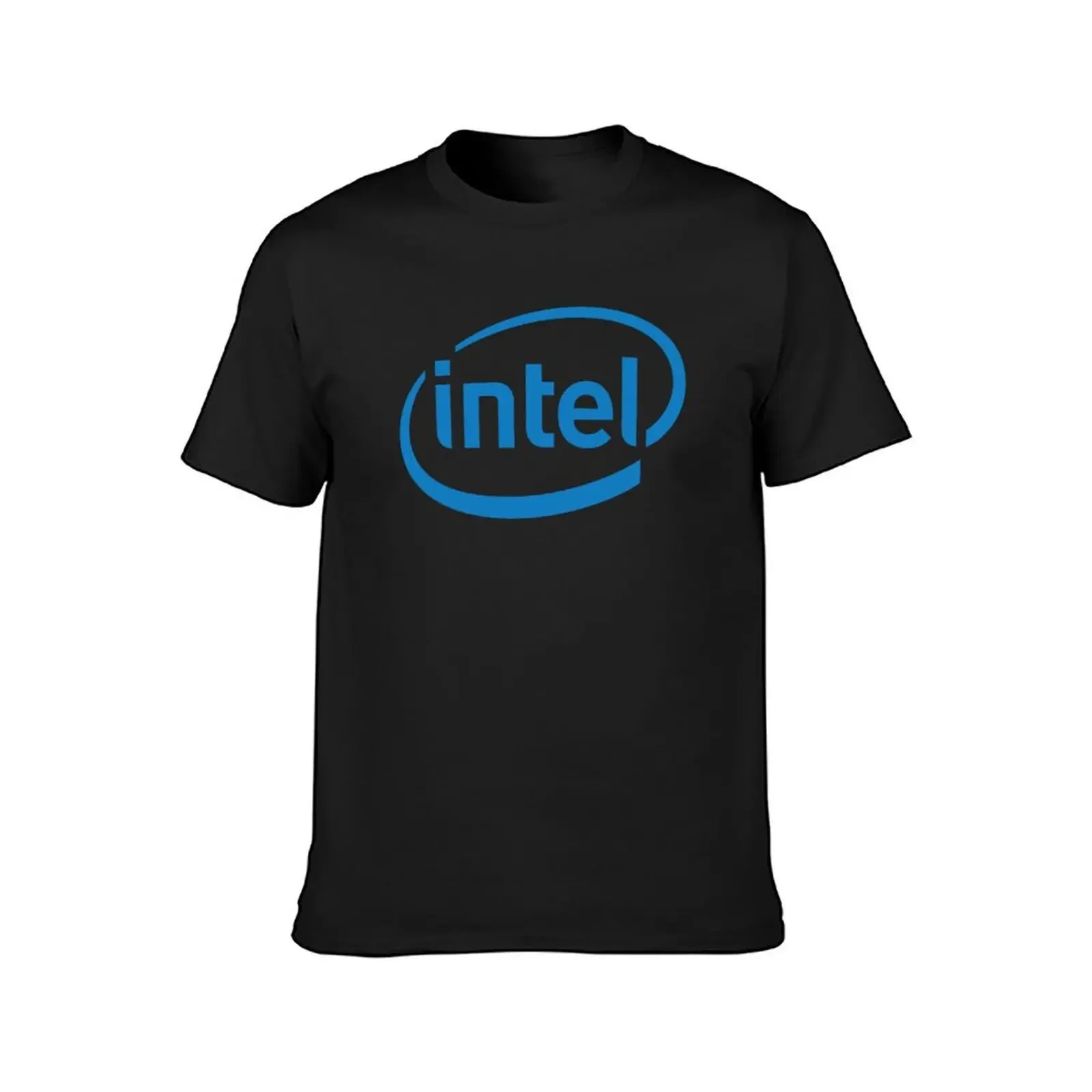 Intel T-Shirt plain street wear oversized t shirt men