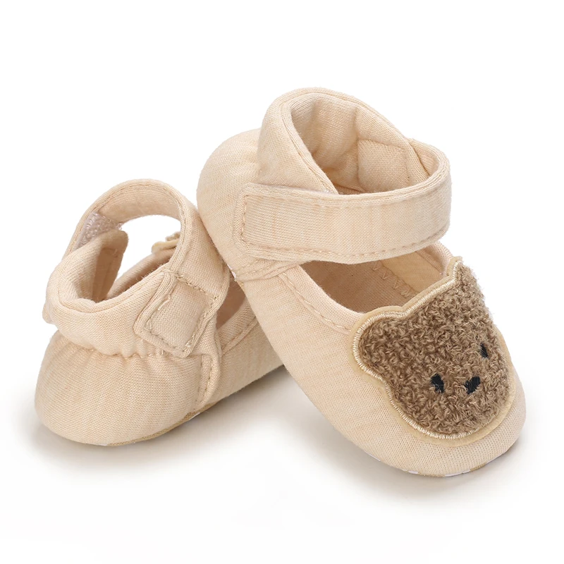 Cute Little Bear Rabbit Baby Shoes Soft Cotton Anti Slip Baby Walking Shoes 0-18M Newborn Anti Drop Outdoor Casual Shoes