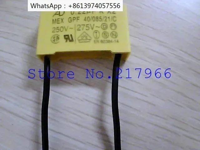 50 шт. X, производители AD 275 В 0,1 мкФ 0,22 мкФ K X2 защитные конденсаторы 224