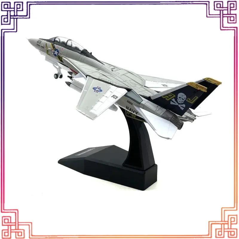 

1:100 Scale NSModel F-14 Tomcat Fighter Jet Model with Movable Wings And Wheels Simulation Alloy Airplane Toy for Collectors