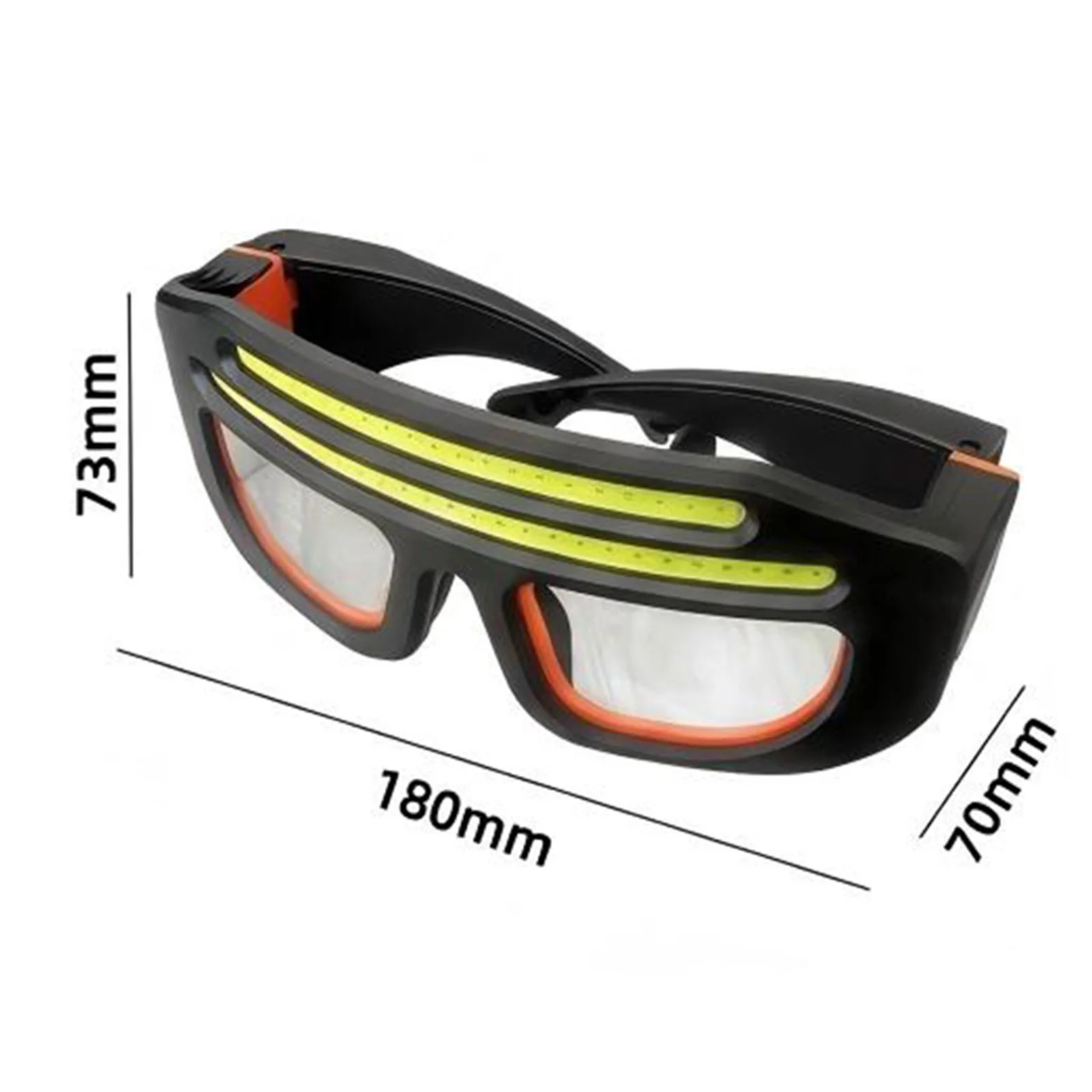 LED COB Double Light Source Protective Eyewear IPX4 Waterproof Headlight Light Up Glasses Headlamp for Camping Hiking Running view 5