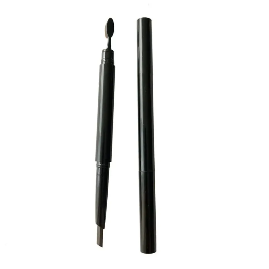 Vegan Makeup Double Ended Triangle Eyebrow Pencil with Brush Private Label Wholesale Custom Logo Long Lasting Eye Brow Pencil