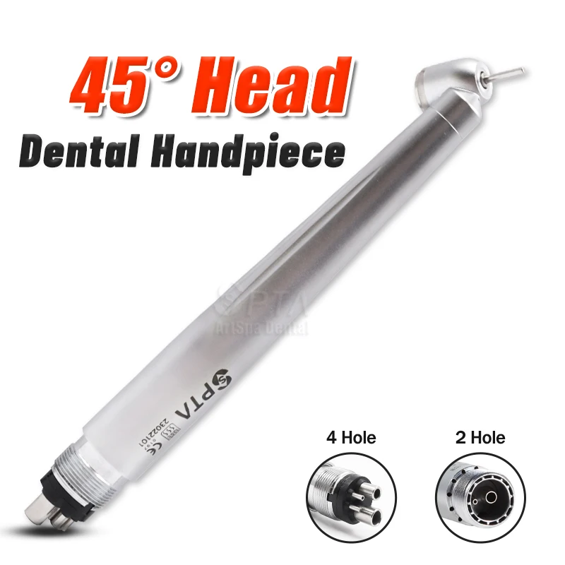 Tooth Extraction 45 Degree 4 Hole Or 2 Hole Handpiece High Speed Air Surgical Turbine Handpiec Dentist ClinicTool