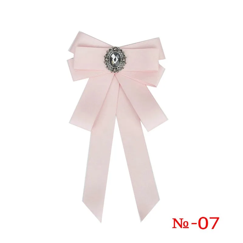Modische Schwarze Schleifen-Krawattenklammer Rotes Diamant-Fliegeband Weiße Strass-Hemdfliege Geschenk für Damen Accessoires – Detail 8