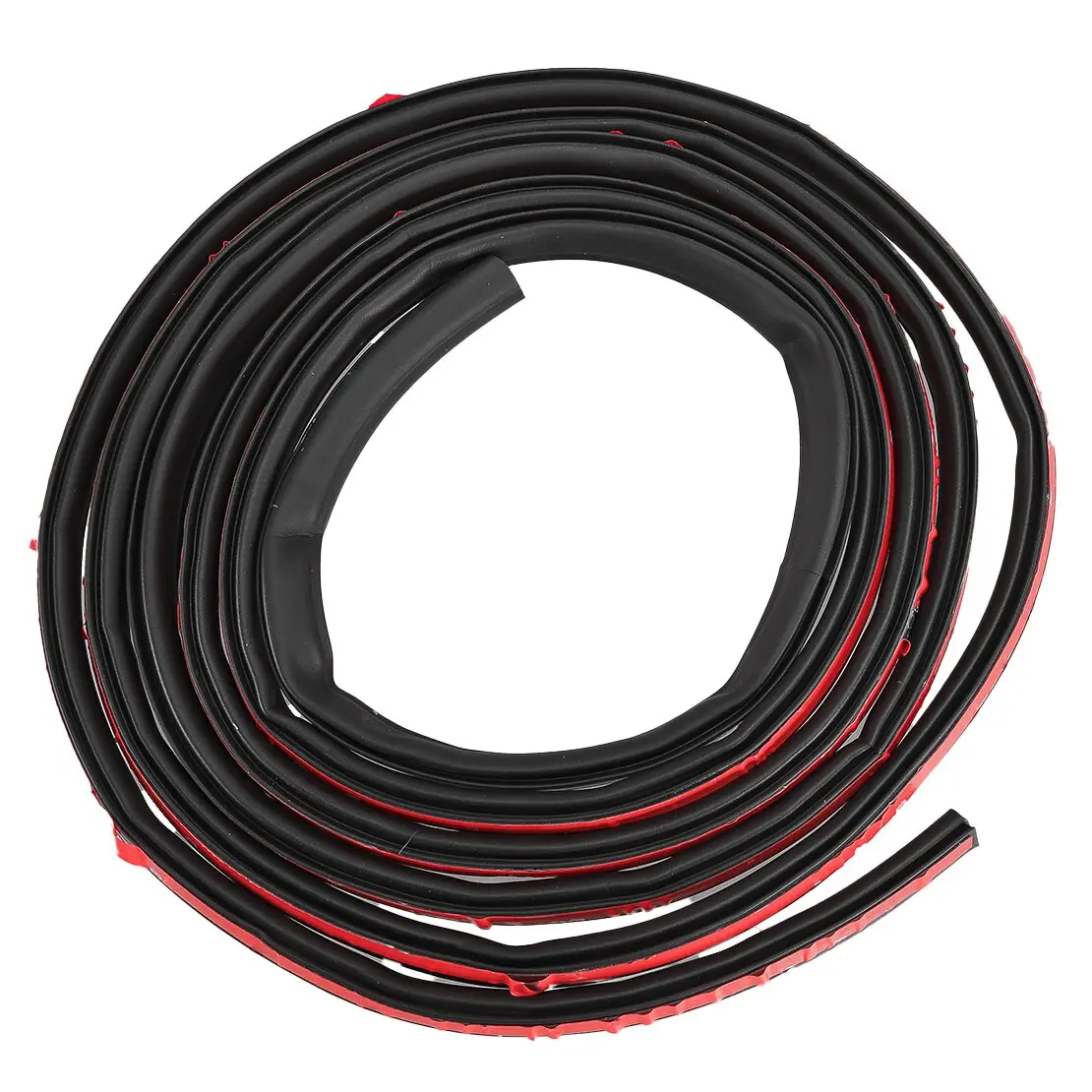 Black 5m Car SUV Truck Lorry Wagon Van Door Seal Sealing Strip Rubber Weather Insulation Stripping Moulding Edge Trim 16.4FT