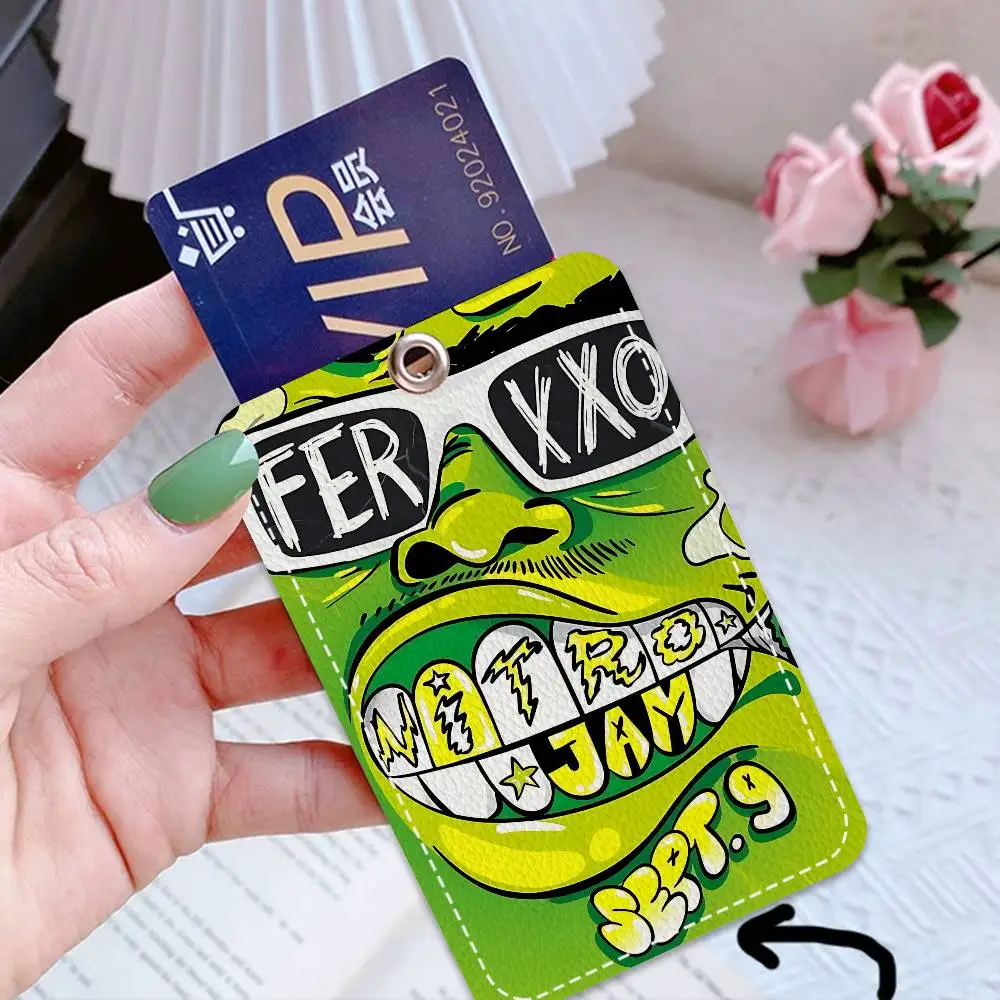 Ferxxo Feid 1 قطعة INS حامل بطاقة الحرم الجامعي للطلاب الكرتونية الإبداعية لبطاقة الوجبات، بطاقة الحافلة، بطاقة العمل، إلخ #6