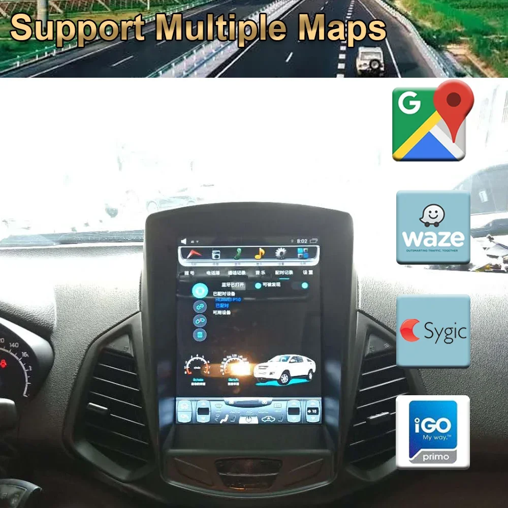 أندرويد 11 سيارة لتحديد المواقع والملاحة لسيارة فورد EcoSport 2013-(الجيل الثاني) تسلا نمط راديو تلقائي ستيريو مشغل وسائط متعددة