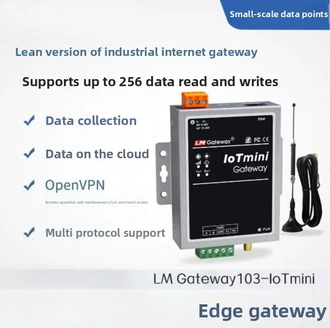 LM Gateway 103 IoT Industrial Gateway, RS485/Ethernet/WiFi/4G Modbus BACnet MQTT