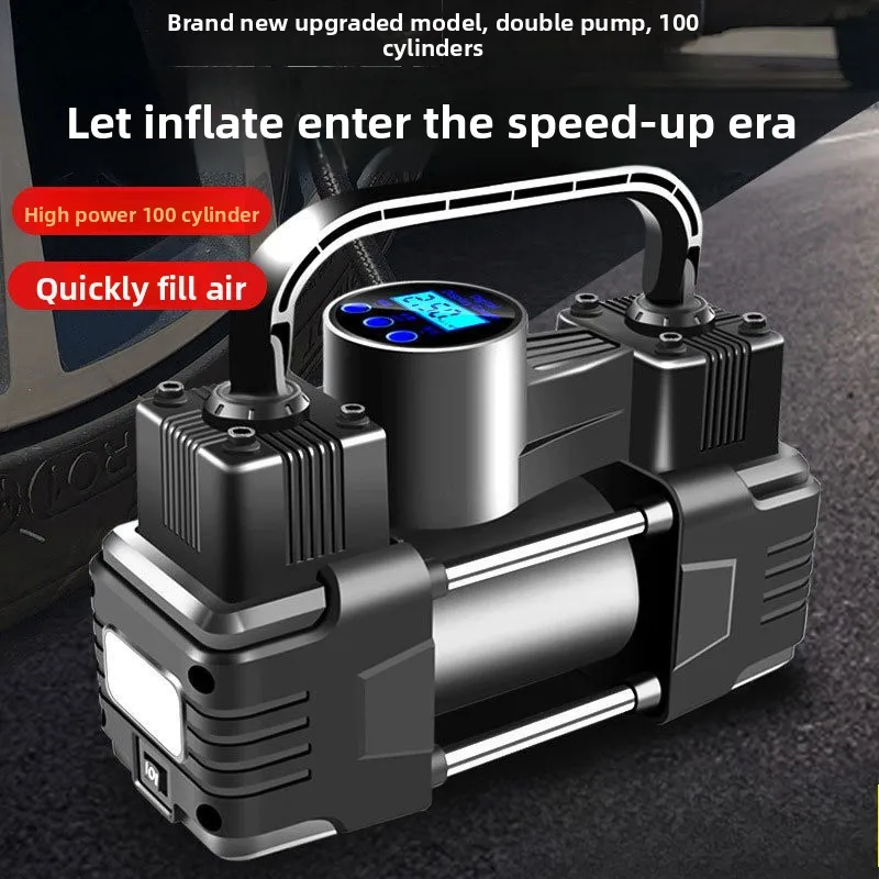 

Air Pump Car Portable Car Tire High Power Electric Double Cylinder Vehicle 12v Vehicle Air Pump