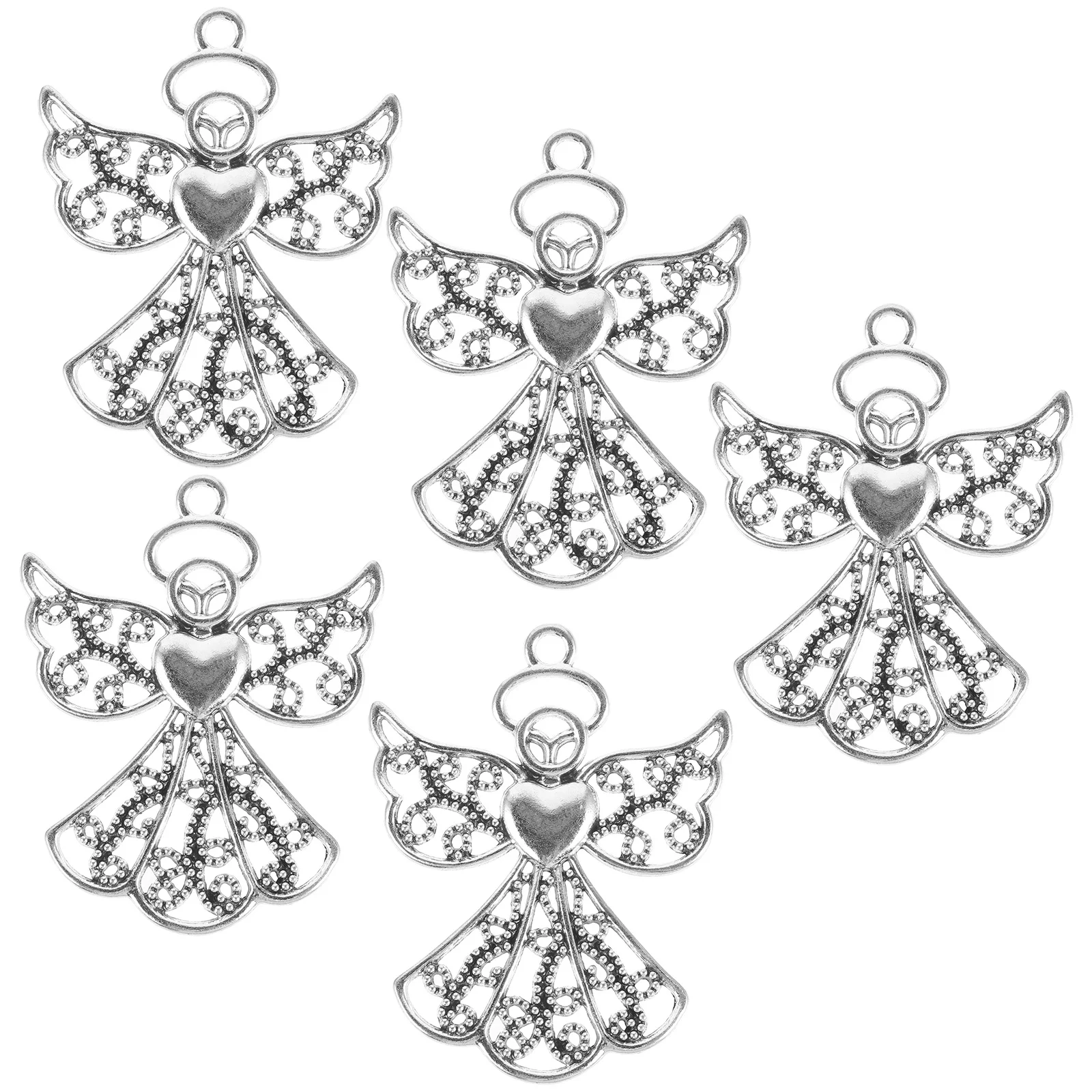 

5 шт., милые подвески в виде ангела, подвески для самостоятельного изготовления ювелирных изделий, безопасные, прочные, практичные, для подарков на день рождения, Рождество, спецификация подарков