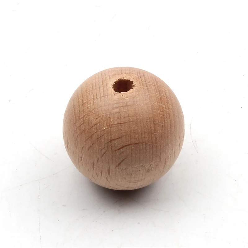 8-30mm Natural Wooden Round Beads Beech Wood Ball Loose Spacer Beads For Jewelry Making Diy Bracelet Necklace Crafts 1-100pcs