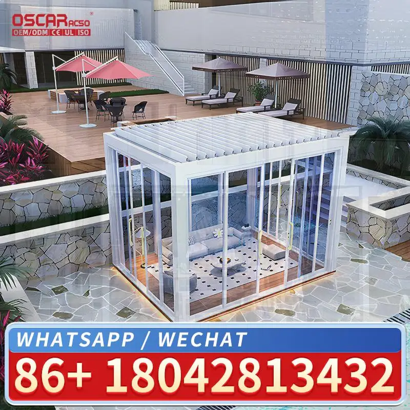 Durable White Aluminium Garden Sun Sized Pergola for Outdoor Patio and Backyard pergola