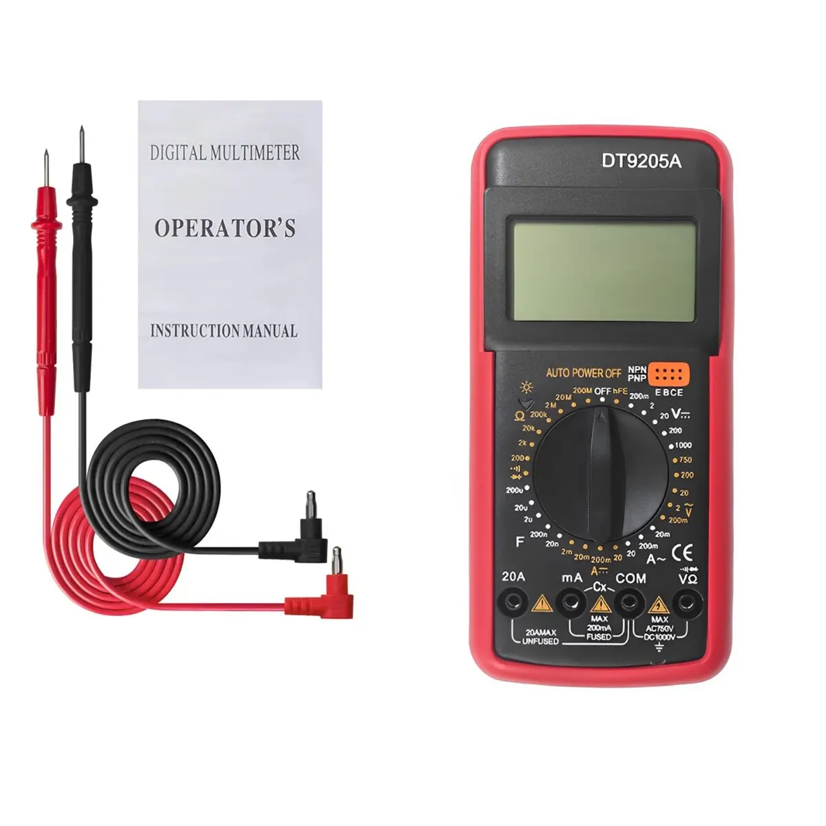 DT9205A Fully Automatic Digital Multimeter High-precision Universal Meter