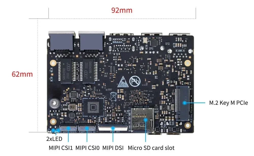 Banana Pi BPI-M5 Pro RK3576 EDGE กล่องคอมพิวเตอร์สำหรับ NAS GATEWAY Rockchip บอร์ดพัฒนา RK3576