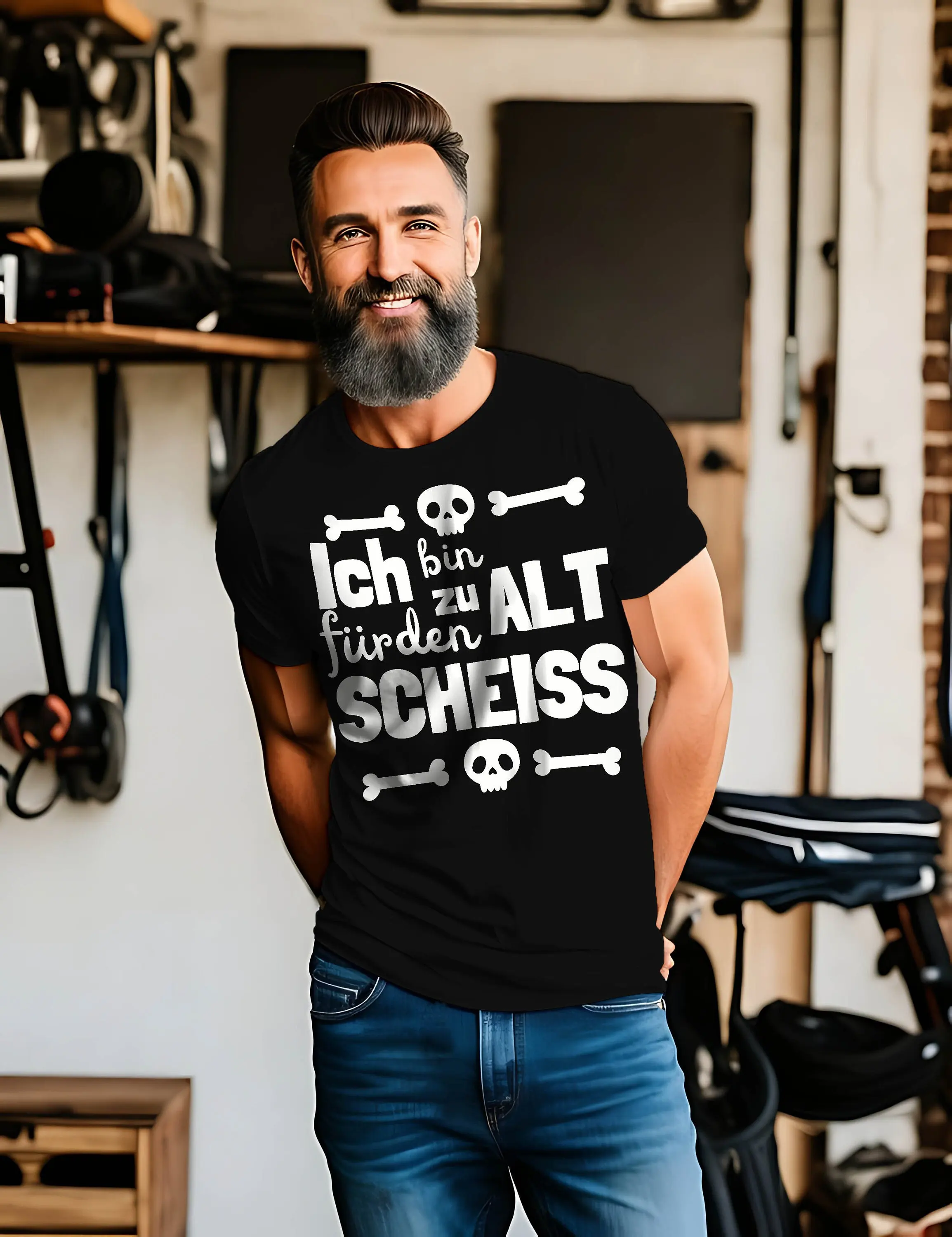 T Shirt Ich Bin Zu Alt Für Den Scheiß Witzig Zynisch Lustiges Grafik Spruch Geburtstag Kollegen Freunde Geschenk 039Bpt2